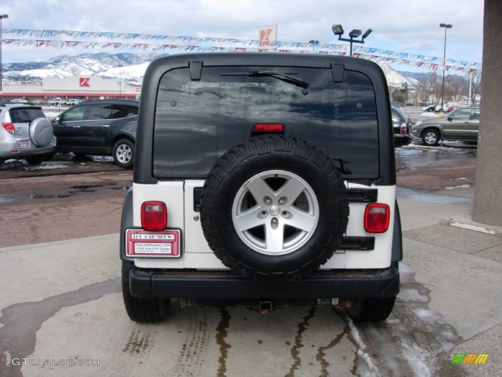 2006 Wrangler Rubicon 4x4 - Stone White / Dark Slate Gray photo #4