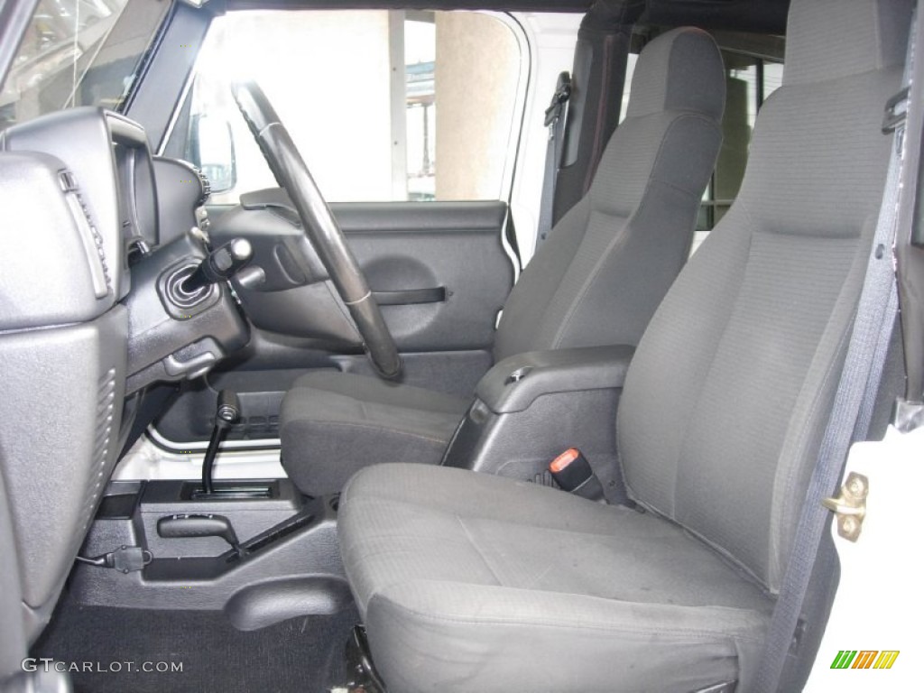 Dark Slate Gray Interior 2006 Jeep Wrangler Rubicon 4x4 Photo #101773816