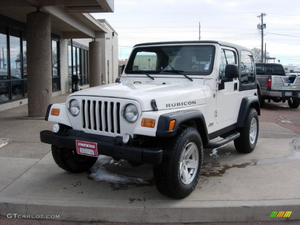 2006 Wrangler Rubicon 4x4 - Stone White / Dark Slate Gray photo #17