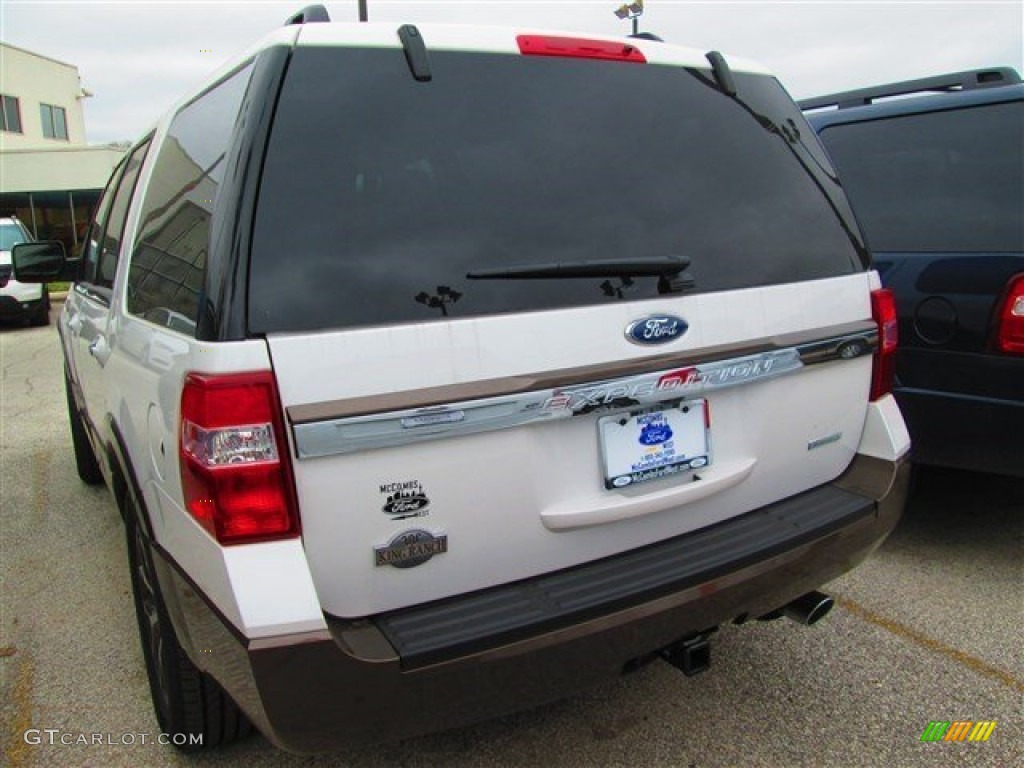 2015 Expedition King Ranch - White Platinum Metallic Tri-Coat / King Ranch Mesa Brown photo #10