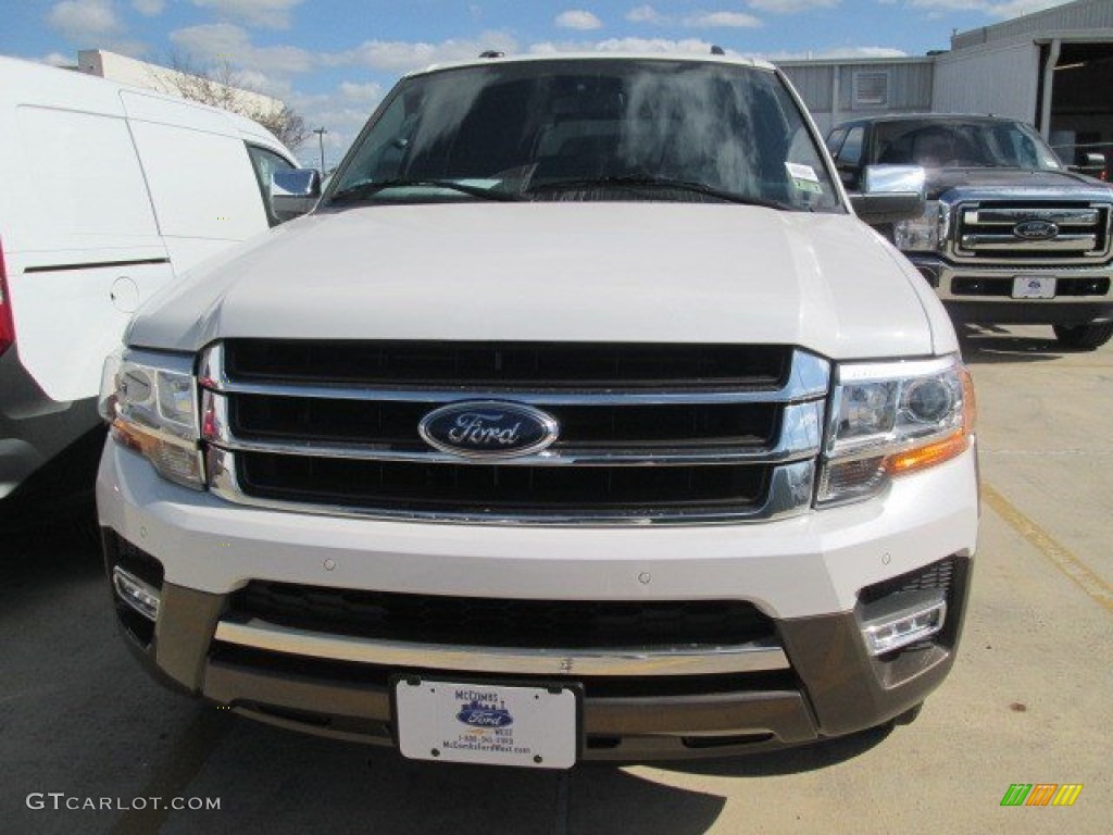 2015 Expedition King Ranch - White Platinum Metallic Tri-Coat / King Ranch Mesa Brown photo #21