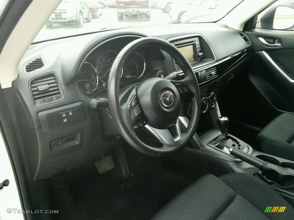 2013 CX-5 Touring AWD - Crystal White Pearl Mica / Black photo #8