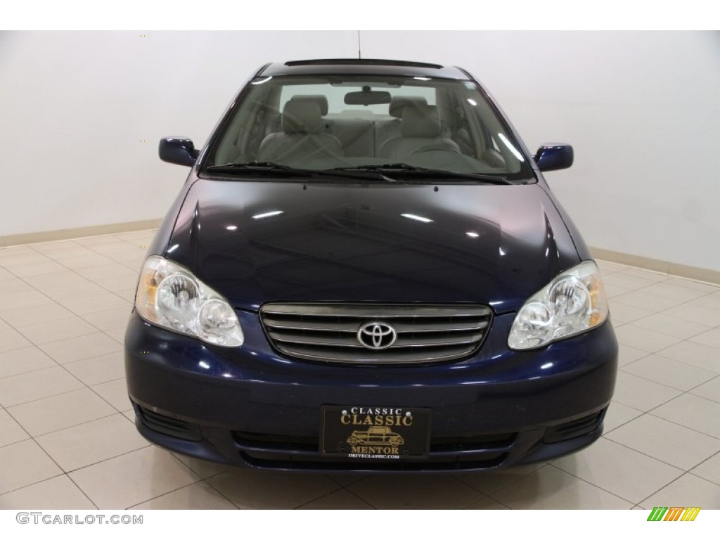 2004 Corolla LE - Indigo Ink Blue Pearl / Pebble Beige photo #2