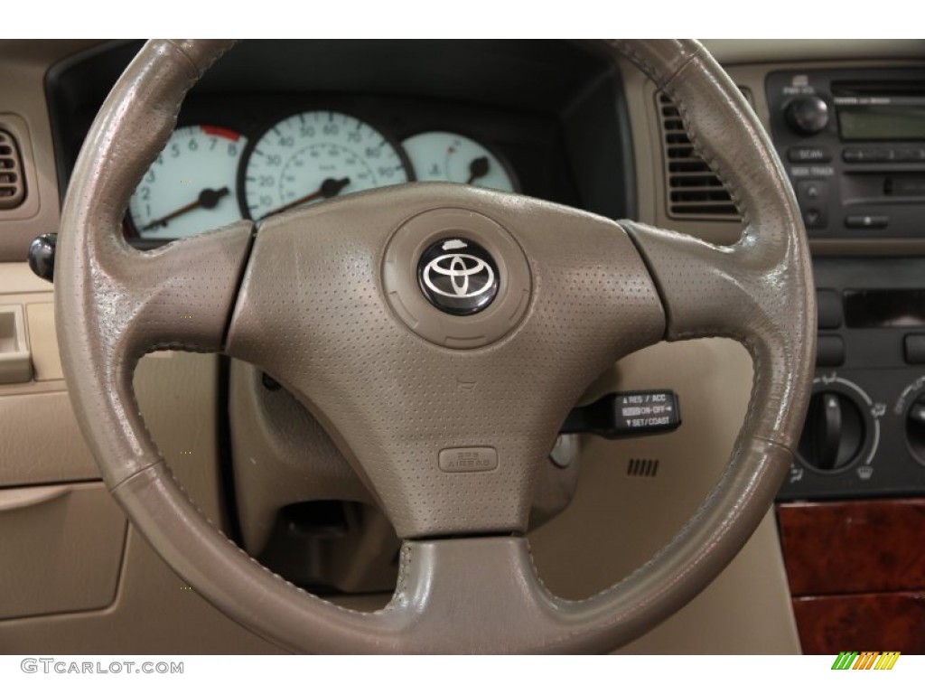 2004 Toyota Corolla Le Pebble Beige Steering Wheel Photo 101778412 2004 Toyota Corolla Le Pebble Beige Steering Wheel Photo 101778412