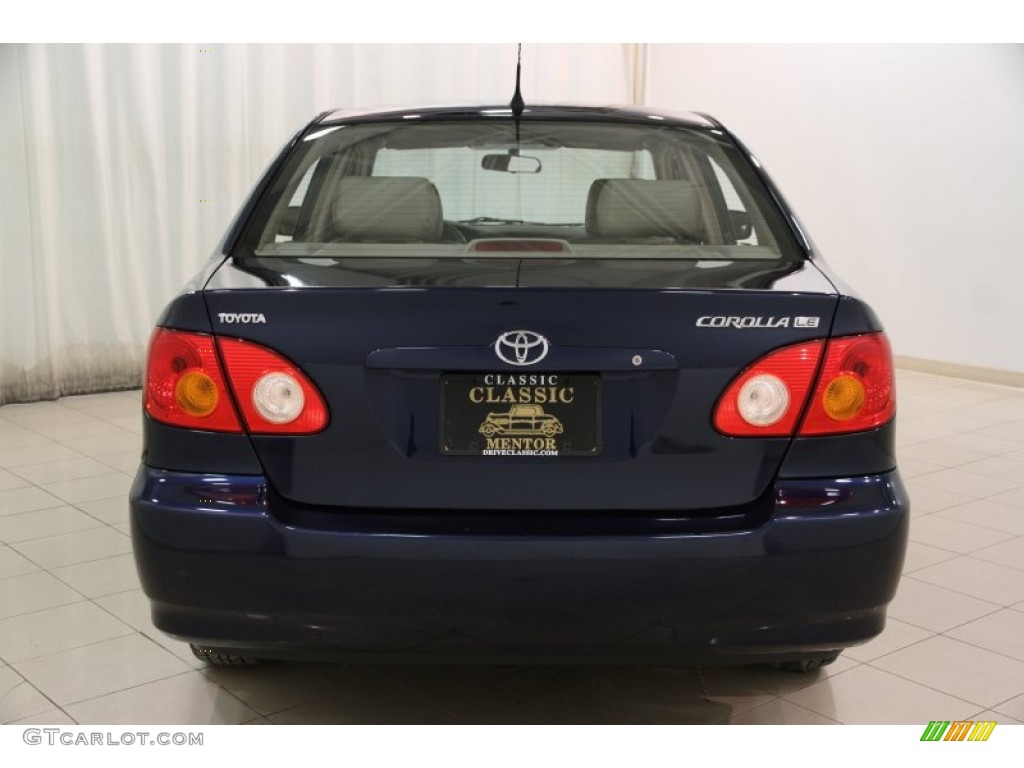 2004 Corolla LE - Indigo Ink Blue Pearl / Pebble Beige photo #15