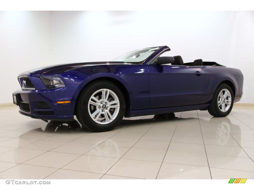 2014 Mustang V6 Convertible - Deep Impact Blue / Charcoal Black photo #5