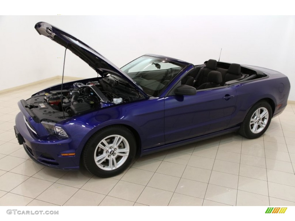 2014 Mustang V6 Convertible - Deep Impact Blue / Charcoal Black photo #19