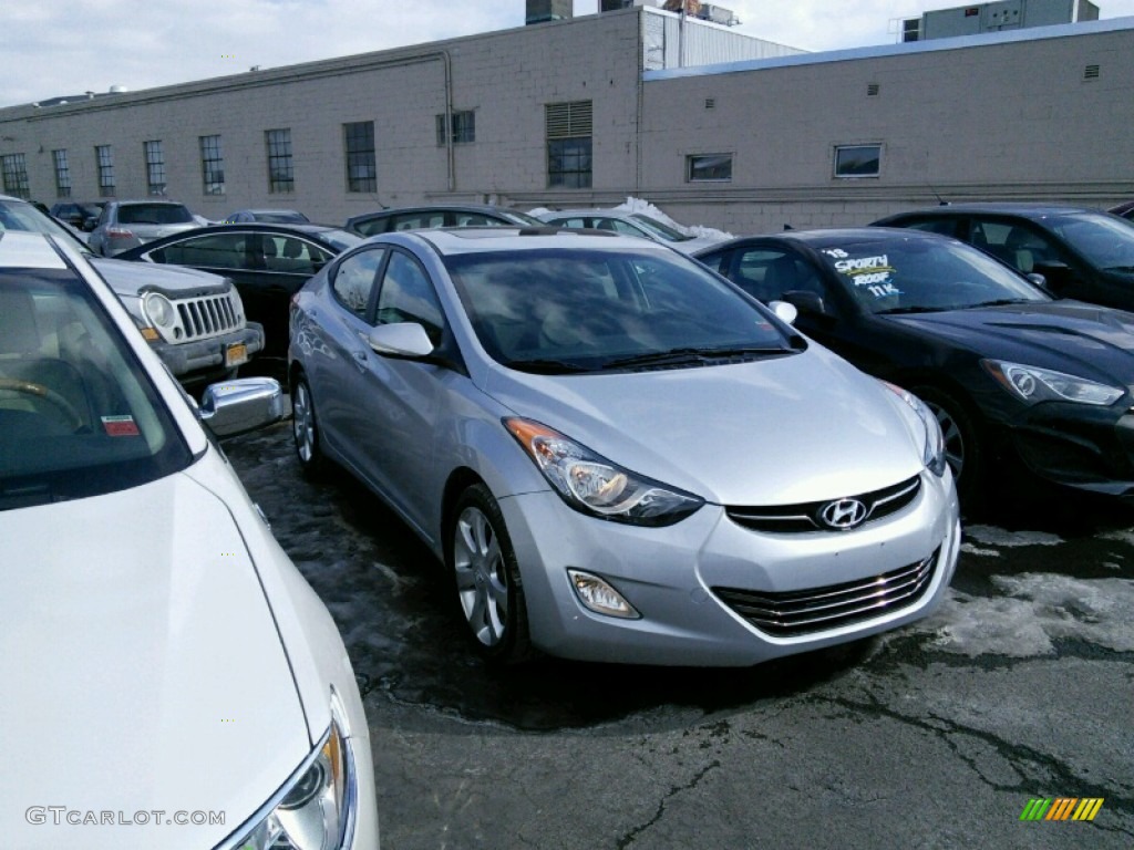 2011 Elantra Limited - Radiant Silver / Black photo #1