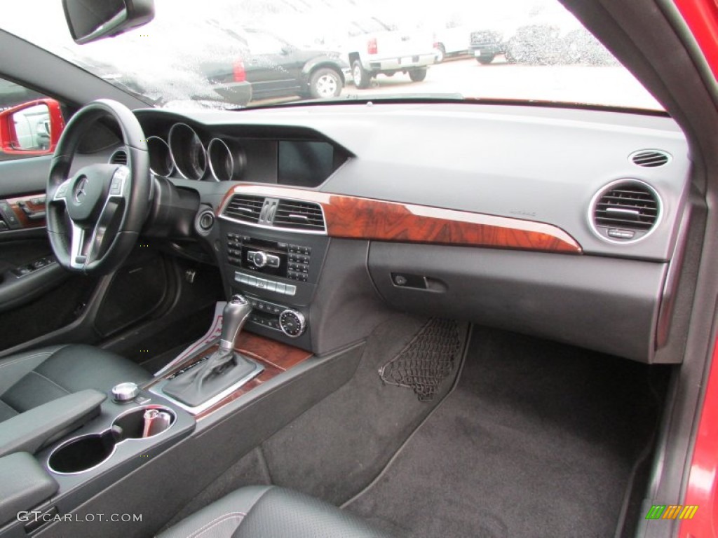 2012 Mercedes-Benz C 350 Coupe Black Dashboard Photo #101779936