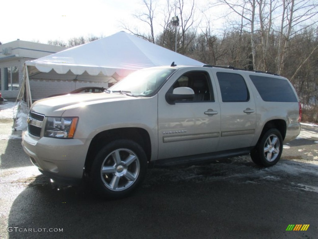 2011 Suburban LT 4x4 - Gold Mist Metallic / Ebony photo #1