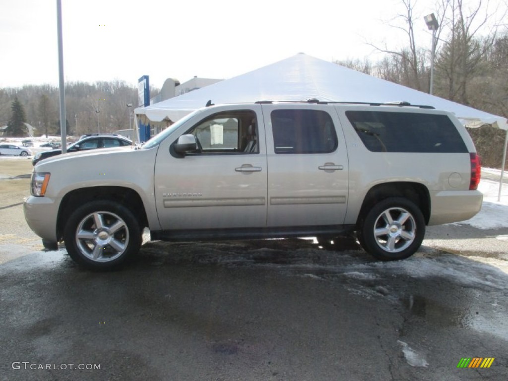 2011 Suburban LT 4x4 - Gold Mist Metallic / Ebony photo #2