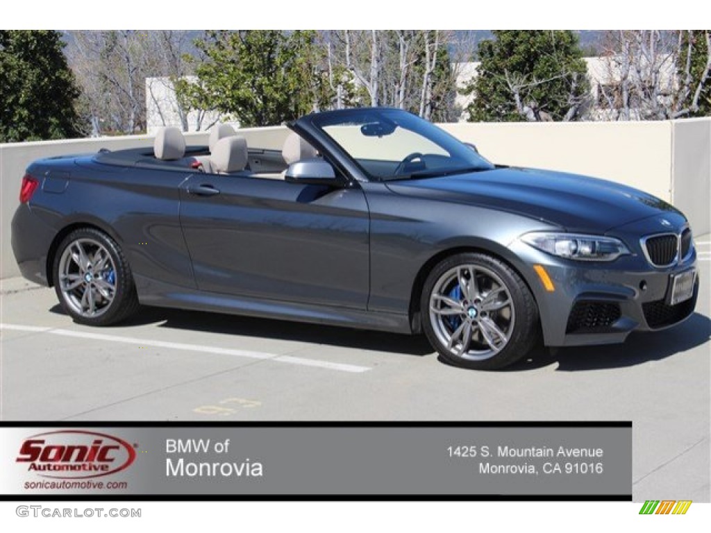 2015 2 Series M235i Convertible - Mineral Grey Metallic / Oyster/Black photo #1