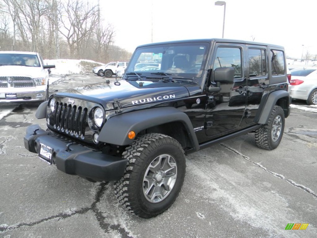 Black 2014 Jeep Wrangler Unlimited Rubicon 4x4 Exterior Photo #101793892