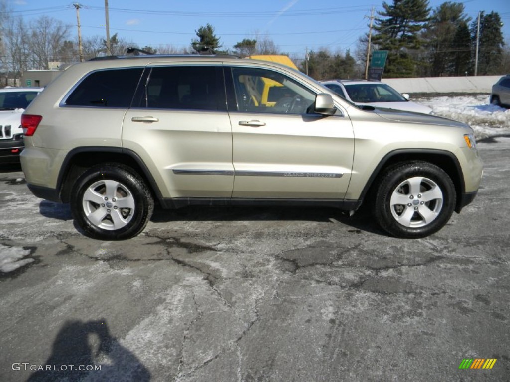 White Gold Metallic 2012 Jeep Grand Cherokee Laredo 4x4 Exterior Photo #101795203