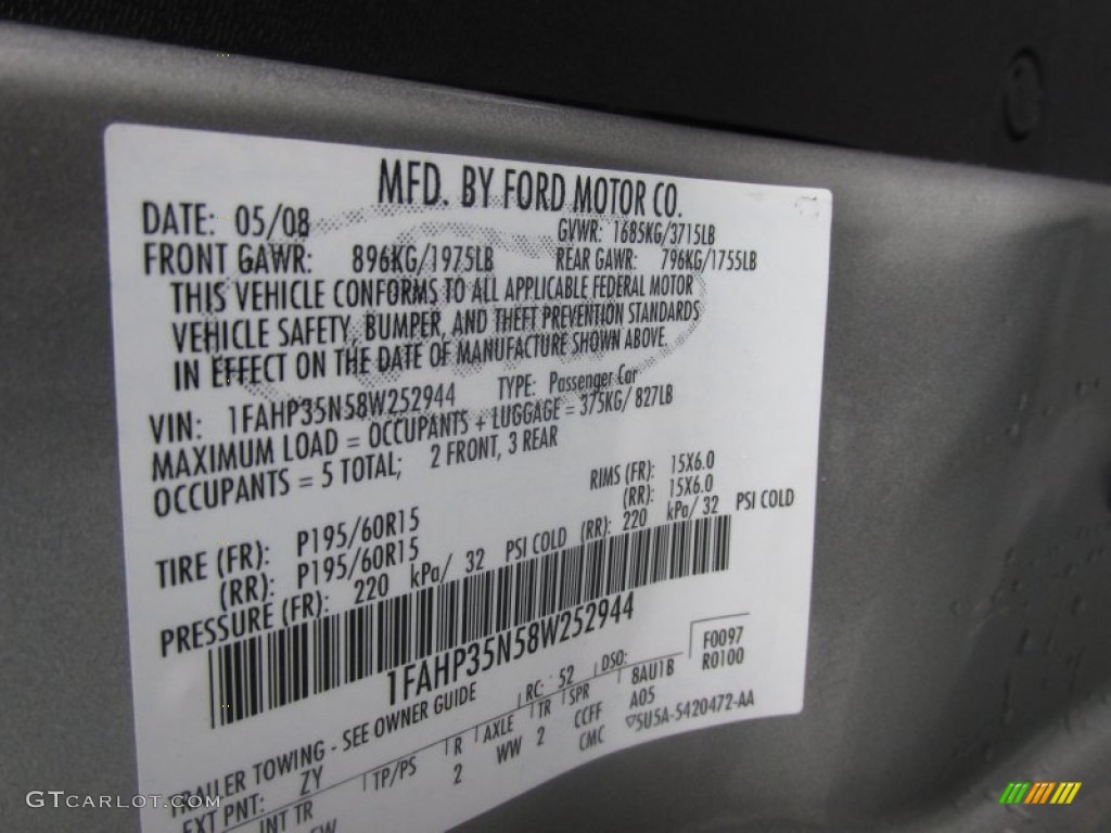 2008 Focus SE Sedan - Vapor Silver Metallic / Charcoal Black photo #43