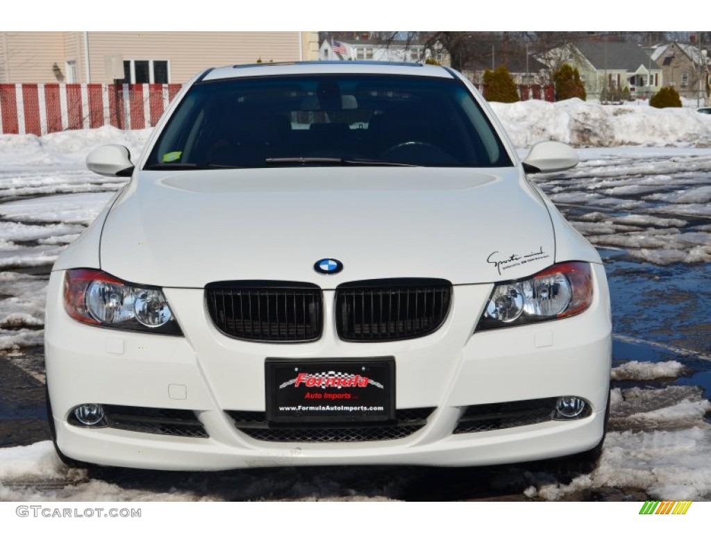 2006 3 Series 325xi Sedan - Alpine White / Terra/Black Dakota Leather photo #2