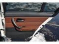 2006 BMW 3 Series Terra/Black Dakota Leather Interior Door Panel Photo