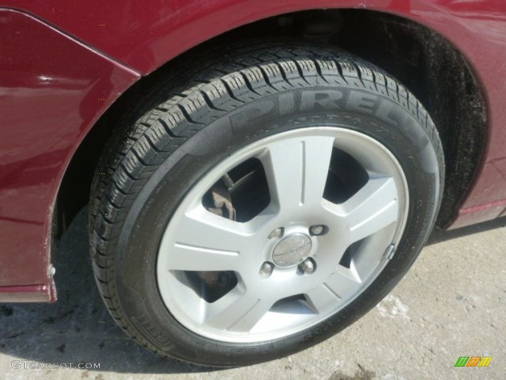 2006 Focus ZX4 SES Sedan - Dark Toreador Red Metallic / Dark Flint/Light Flint photo #8