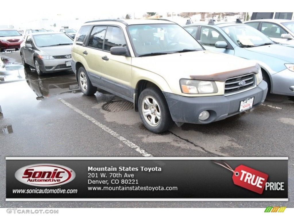 2004 Forester 2.5 X - Sierra Gold Metallic / Beige photo #1
