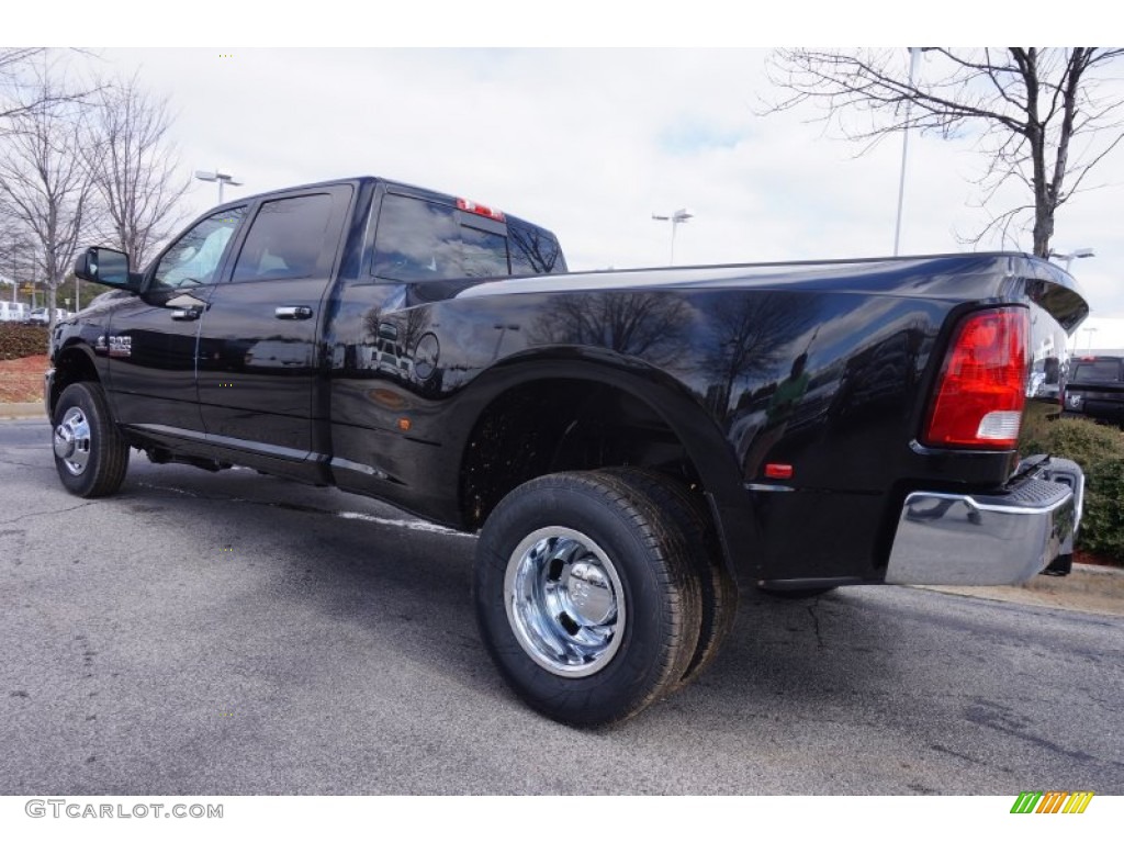 Black 2015 Ram 3500 Big Horn Crew Cab 4x4 Dual Rear Wheel Exterior Photo #101800627