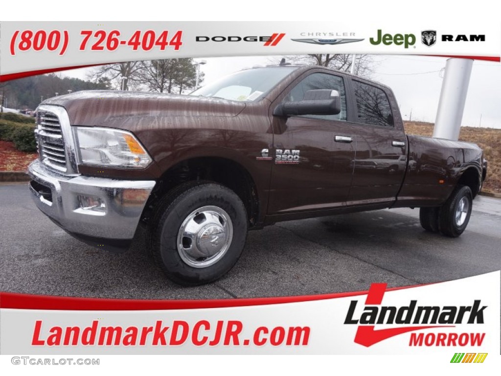 2015 3500 Big Horn Crew Cab Dual Rear Wheel - Western Brown / Canyon Brown/Light Frost Beige photo #1