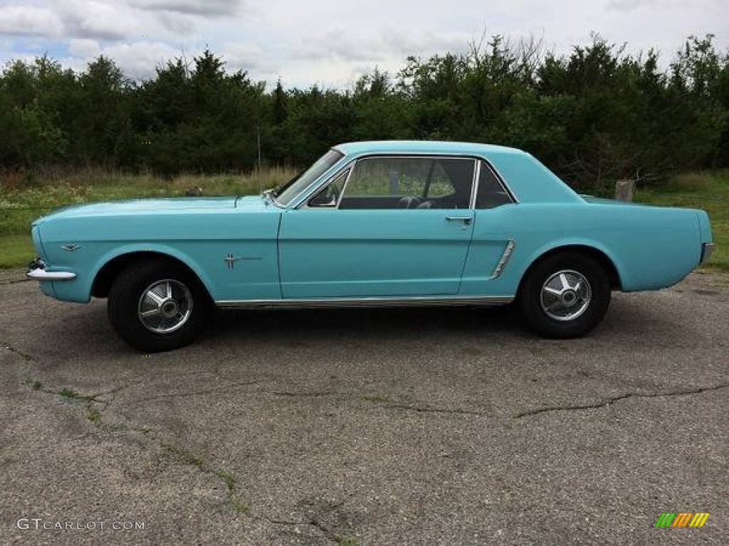 Tropical Turquoise 1965 Ford Mustang Coupe Exterior Photo #101801521