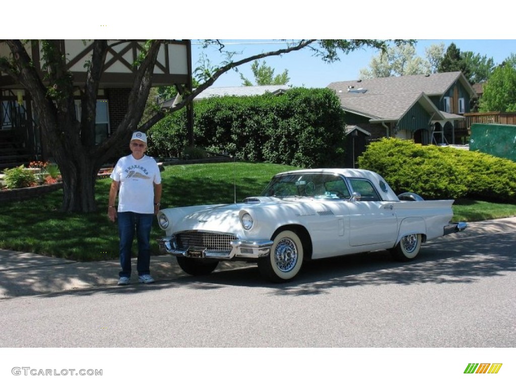 1957 Thunderbird Convertible - Colonial White / Flame Red photo #1