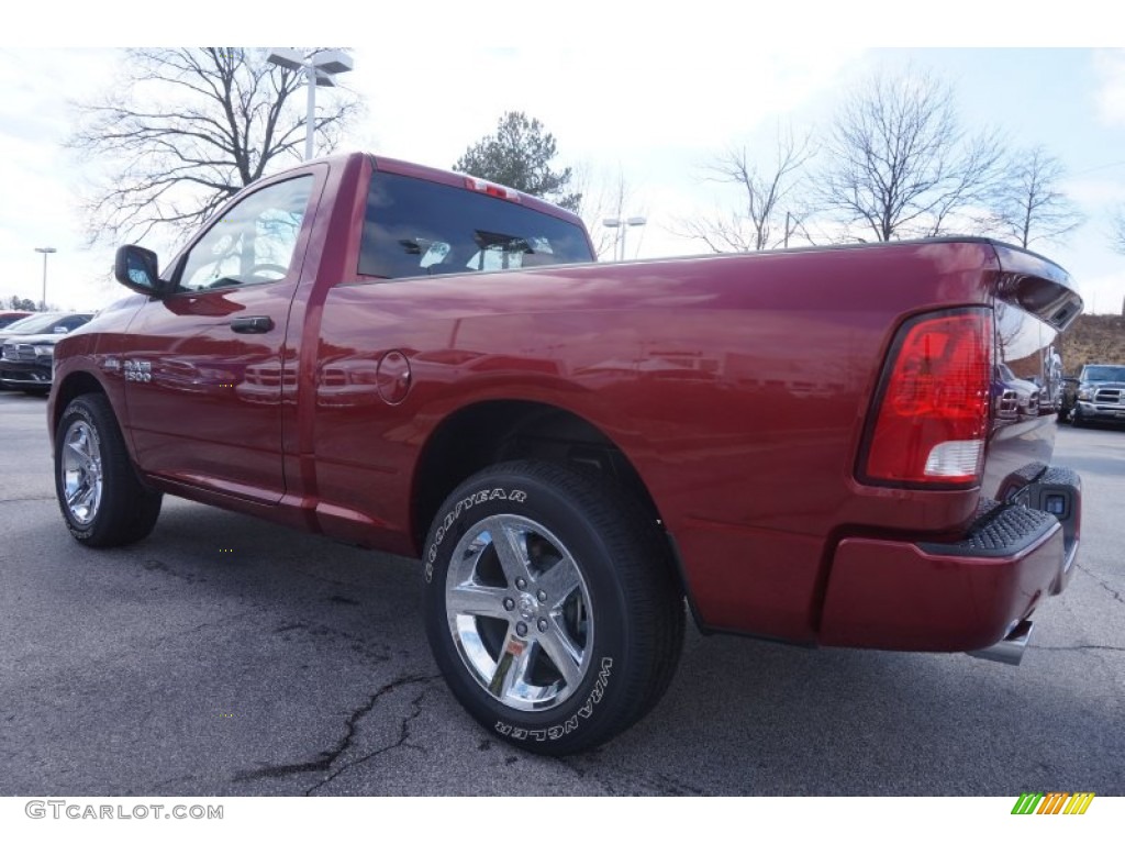 2015 1500 Express Regular Cab - Deep Cherry Red Crystal Pearl / Black/Diesel Gray photo #2