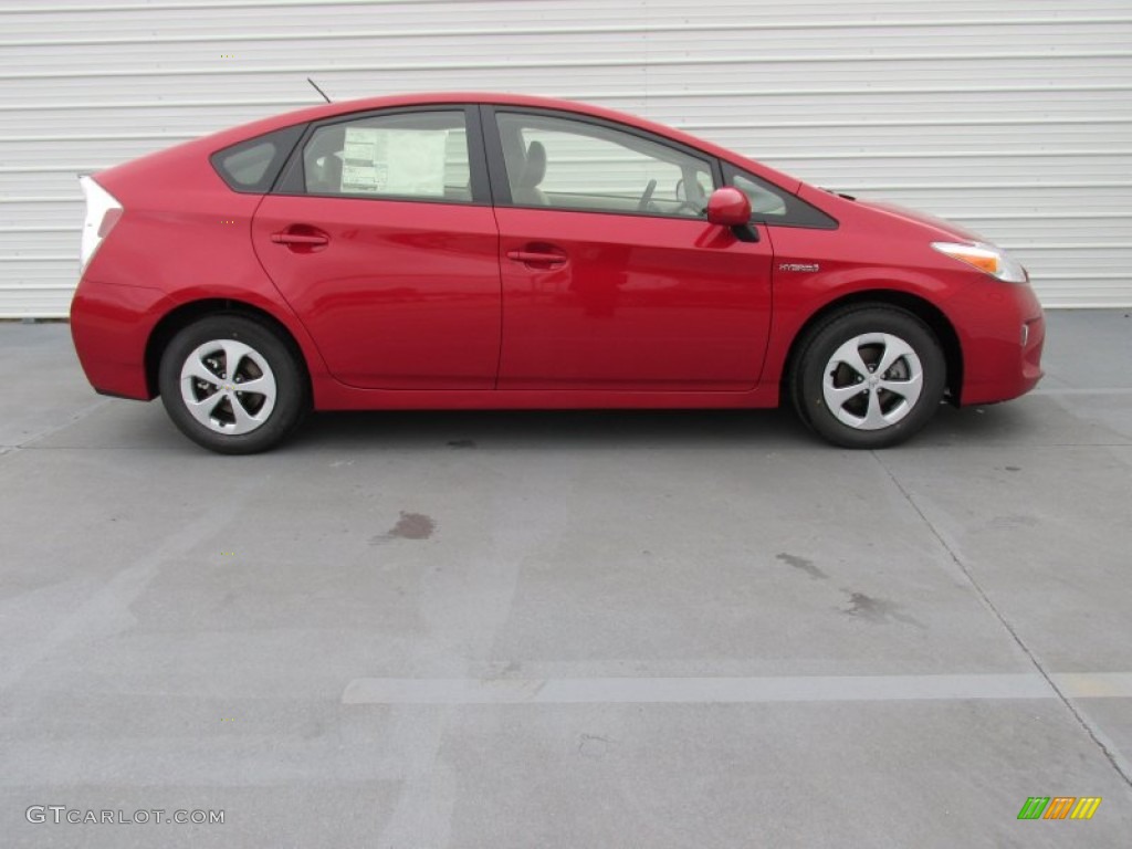 Barcelona Red Metallic 2015 Toyota Prius Two Hybrid Exterior Photo #101802239