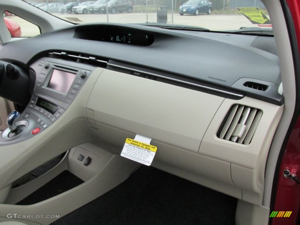 2015 Toyota Prius Two Hybrid Bisque Dashboard Photo #101802515