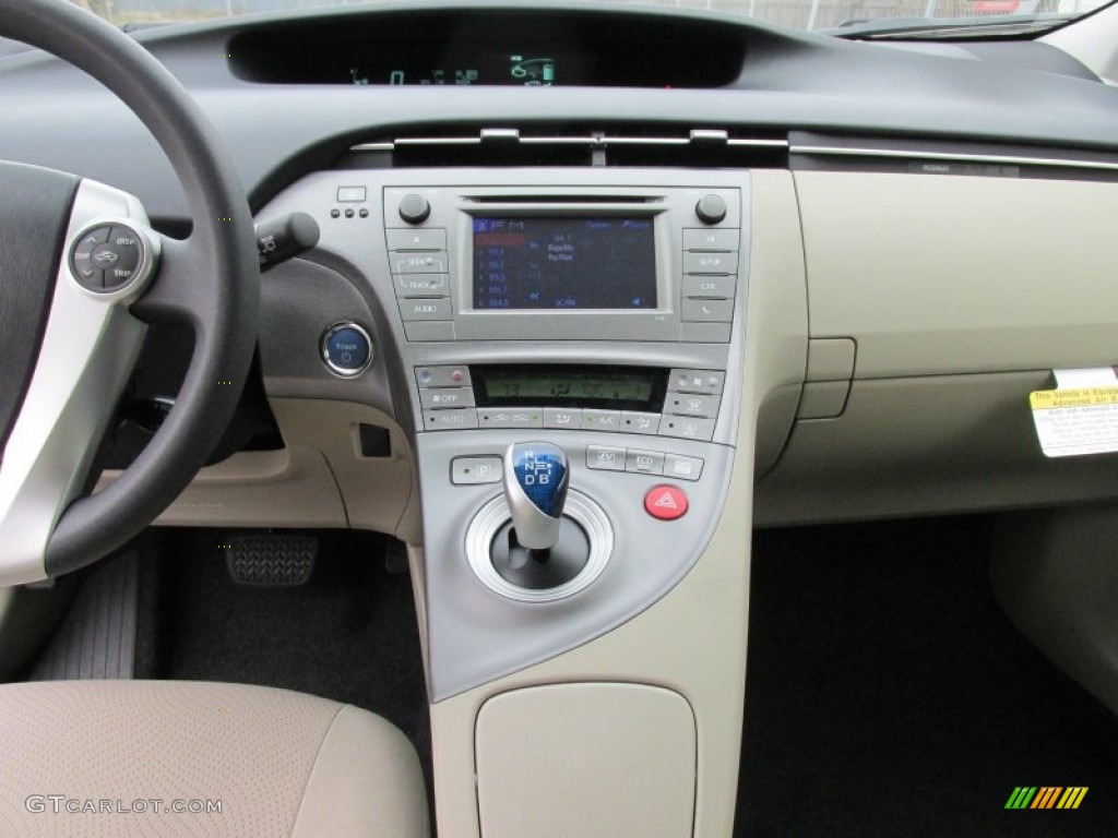 2015 Toyota Prius Two Hybrid Bisque Dashboard Photo #101802716