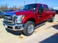 2015 Ruby Red Ford F350 Super Duty Lariat Crew Cab 4x4  photo #9