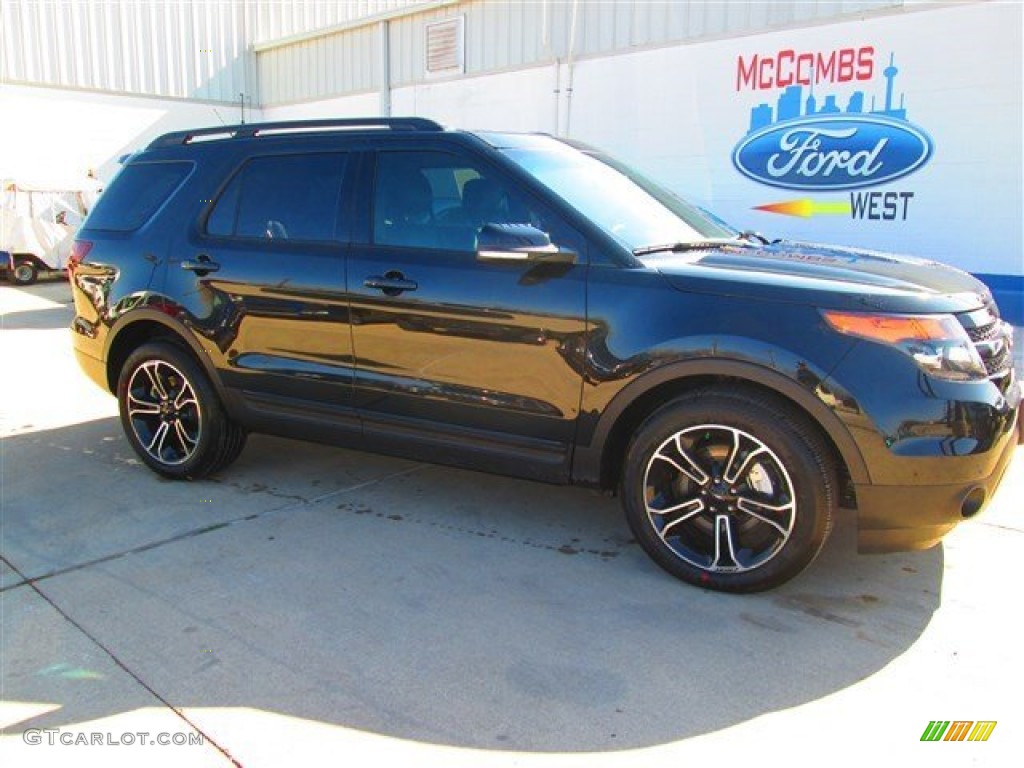 2015 Explorer Sport 4WD - Tuxedo Black / Sport Charcoal Black photo #1