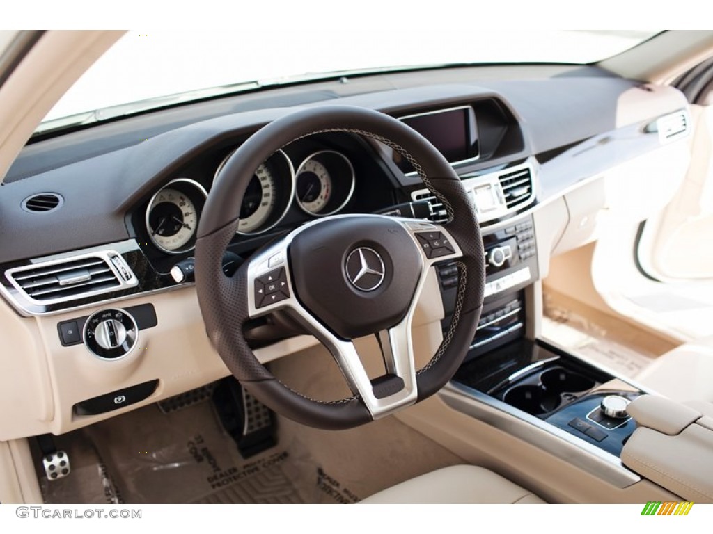 2015 E 350 4Matic Sedan - Polar White / Silk Beige/Espresso Brown photo #10