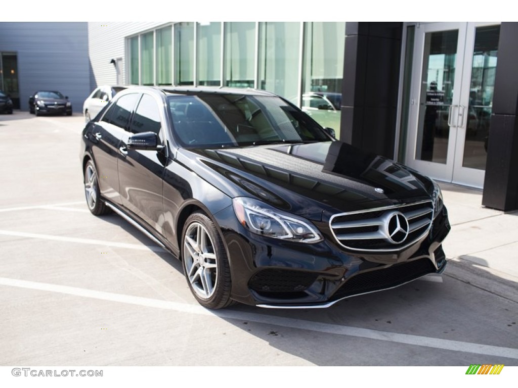 2015 E 350 4Matic Sedan - Black / Black photo #1