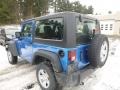 2015 Hydro Blue Pearl Jeep Wrangler Sport 4x4  photo #3