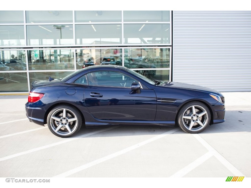 Lunar Blue Metallic 2015 Mercedes-Benz SLK 250 Roadster Exterior Photo #101808947