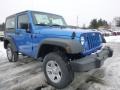 Hydro Blue Pearl 2015 Jeep Wrangler Sport 4x4 Exterior