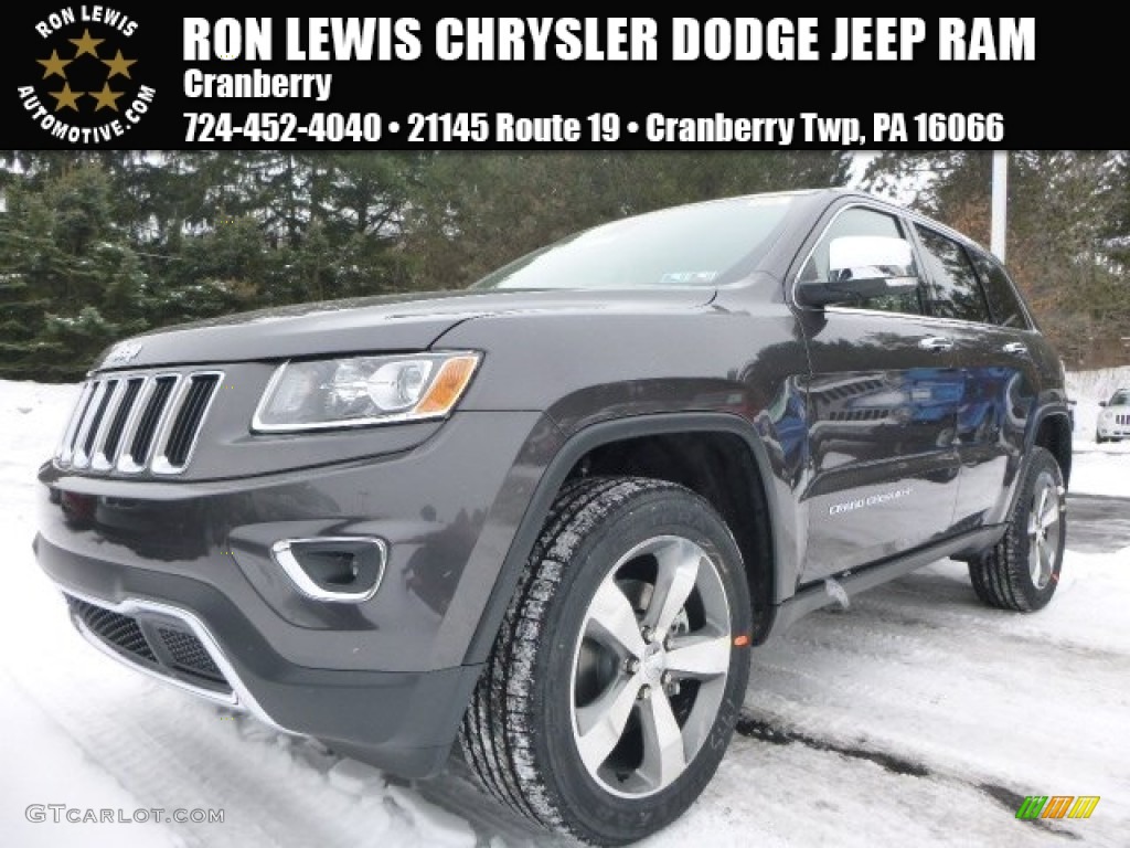 2015 Grand Cherokee Limited 4x4 - Granite Crystal Metallic / Black/Light Frost Beige photo #1