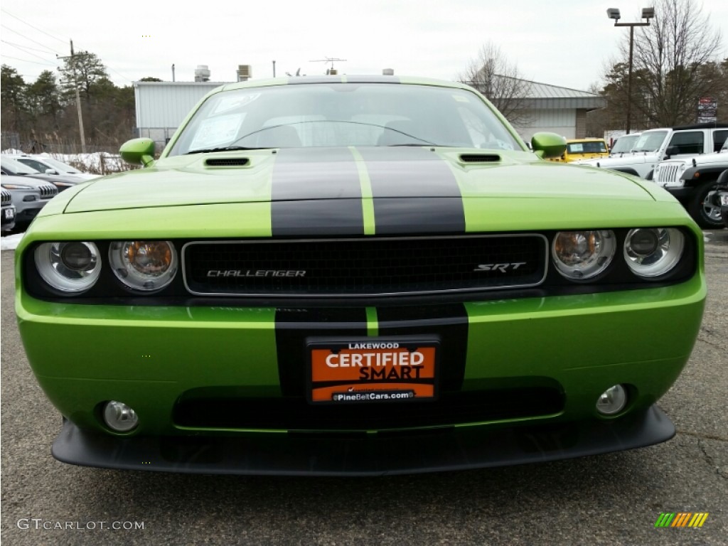 2011 Challenger SRT8 392 - Green with Envy / Dark Slate Gray photo #2