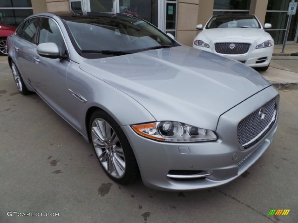 2011 XJ XJL Supercharged - Liquid Silver Metallic / Jet Black/Ivory photo #5