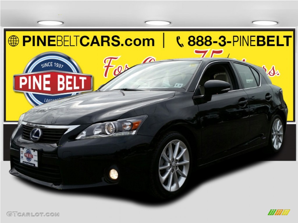 2011 CT 200h Hybrid Premium - Obsidian Black / Black photo #1