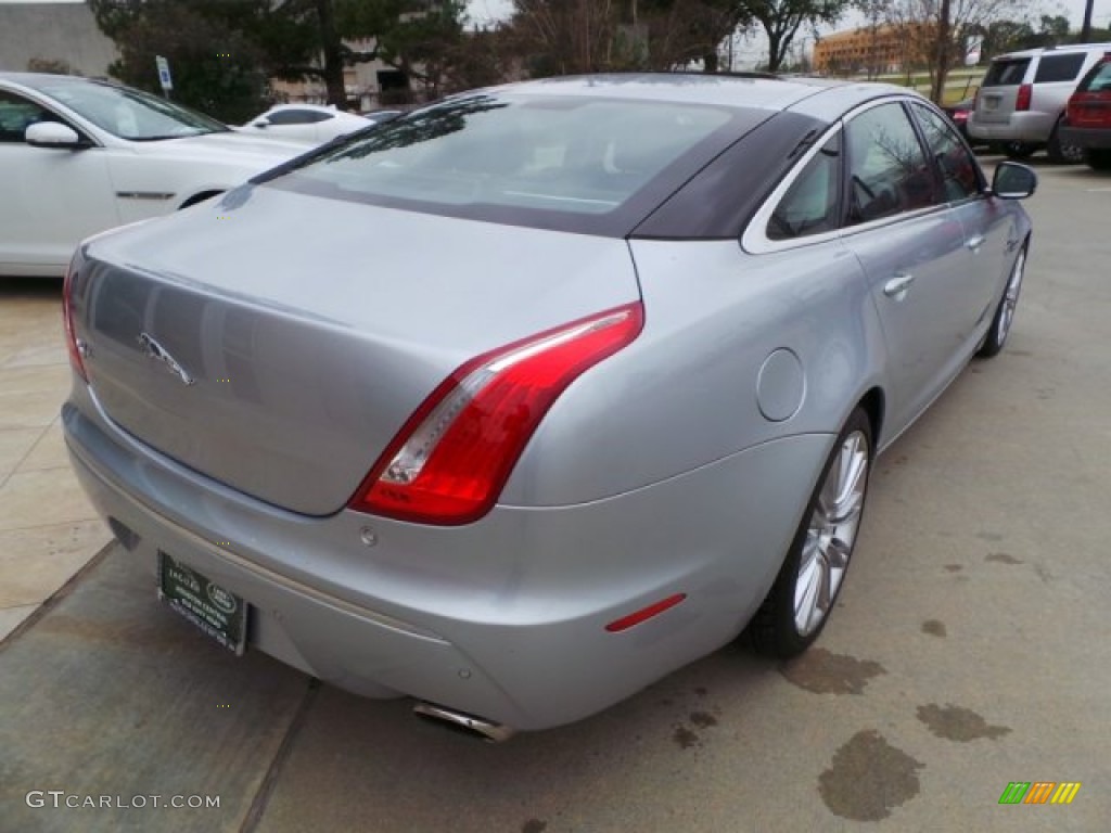 2011 XJ XJL Supercharged - Liquid Silver Metallic / Jet Black/Ivory photo #11