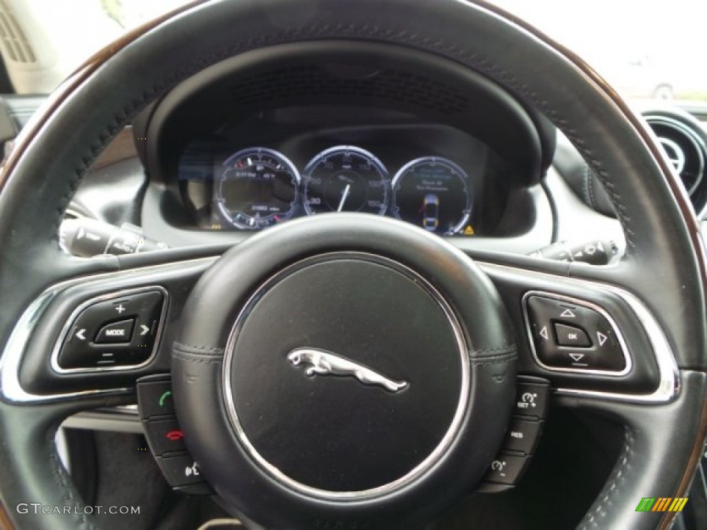 2011 XJ XJL Supercharged - Liquid Silver Metallic / Jet Black/Ivory photo #14