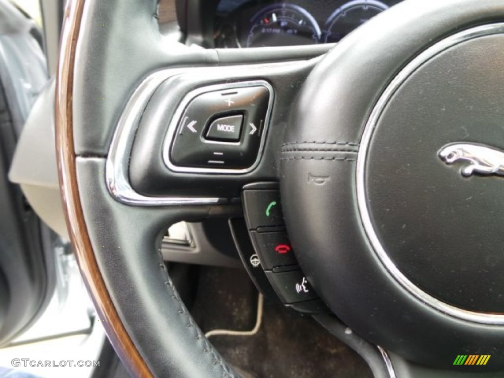 2011 XJ XJL Supercharged - Liquid Silver Metallic / Jet Black/Ivory photo #15