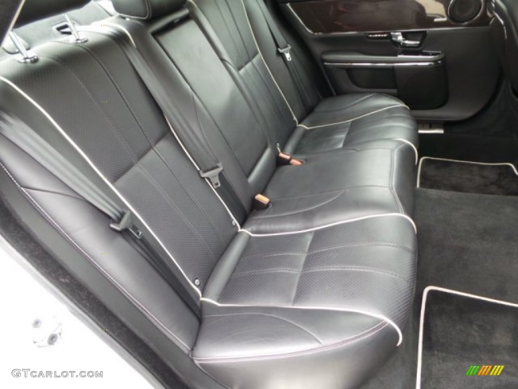 2011 XJ XJL Supercharged - Liquid Silver Metallic / Jet Black/Ivory photo #35