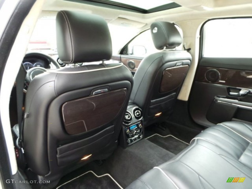 2011 XJ XJL Supercharged - Liquid Silver Metallic / Jet Black/Ivory photo #38