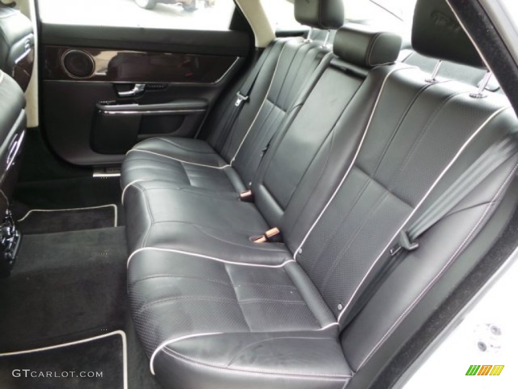 2011 XJ XJL Supercharged - Liquid Silver Metallic / Jet Black/Ivory photo #39