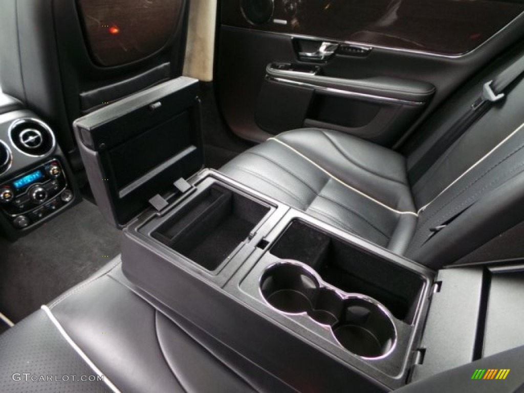 2011 XJ XJL Supercharged - Liquid Silver Metallic / Jet Black/Ivory photo #40