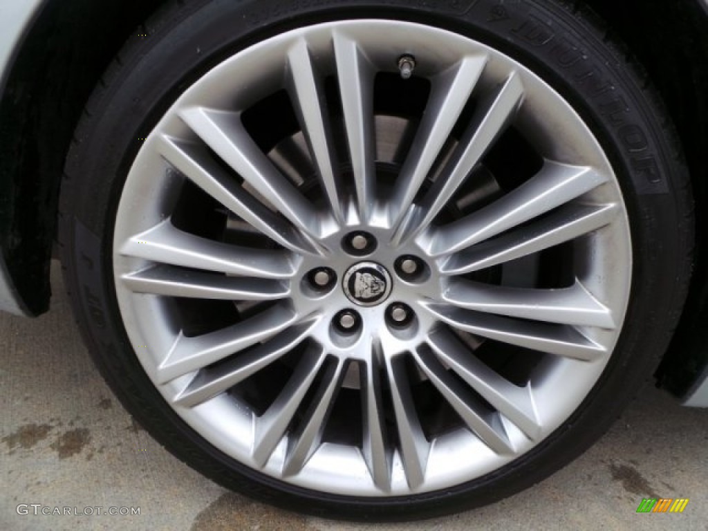 2011 XJ XJL Supercharged - Liquid Silver Metallic / Jet Black/Ivory photo #57